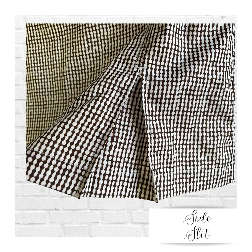 IZOD XFG Stretch Quick Dry Golf Skort Brown and White Dotted Pattern Women’s s…